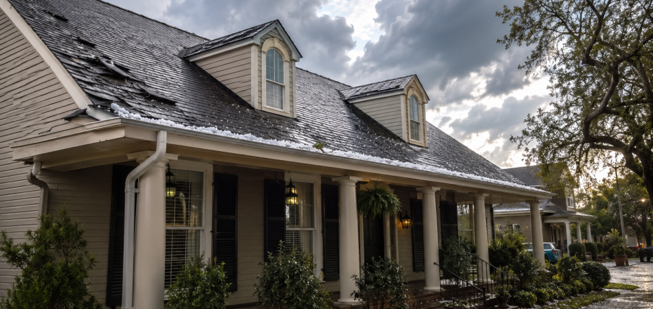 hail damage roof